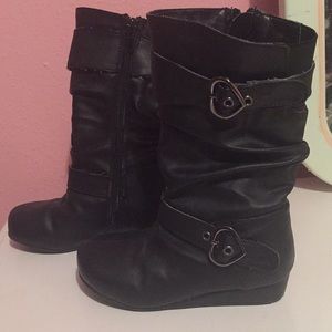 🛍Final Price🛍Toddler Black Zip Up Boots